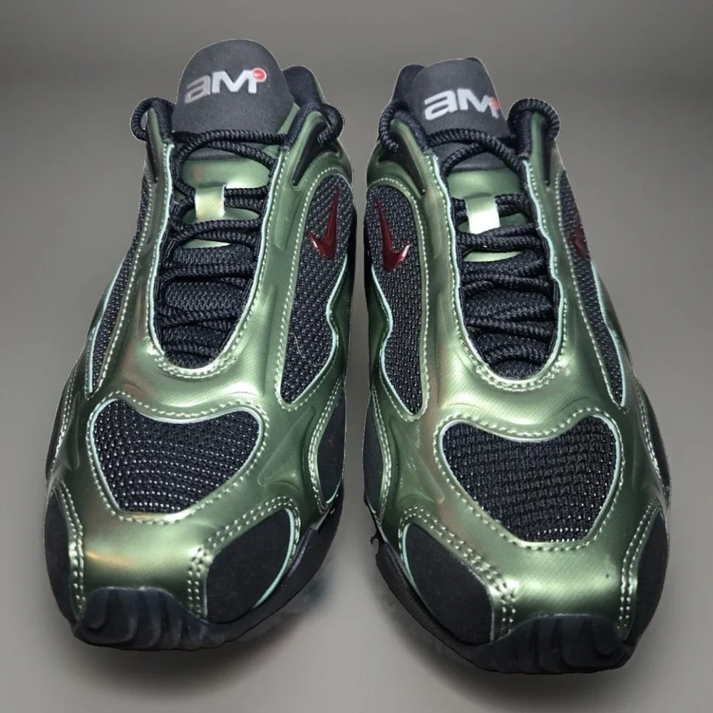 Women's Size 6.5 Nike Air Max Muse Sneakers Black/ Green FV1920-004 Custom